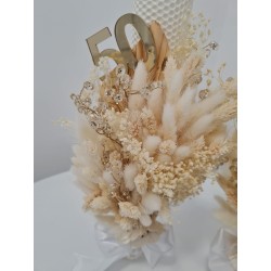 Set 2 lumanari alb-auriu nunta de aur